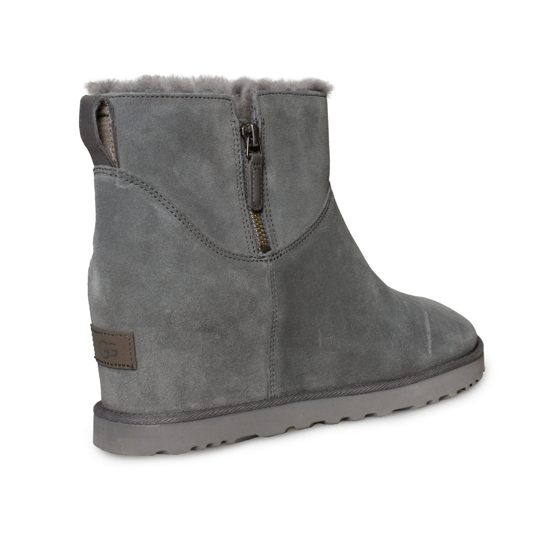 UGG Classic Femme Zip Mini Grey Boots - Women's – MyCozyBoots