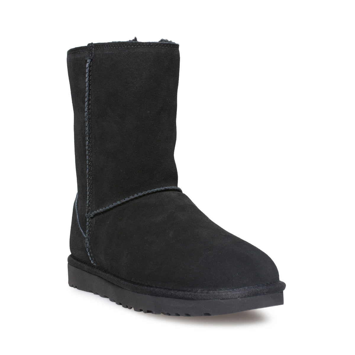 UGG Classic Short Zip Suede Black Boots – MyCozyBoots