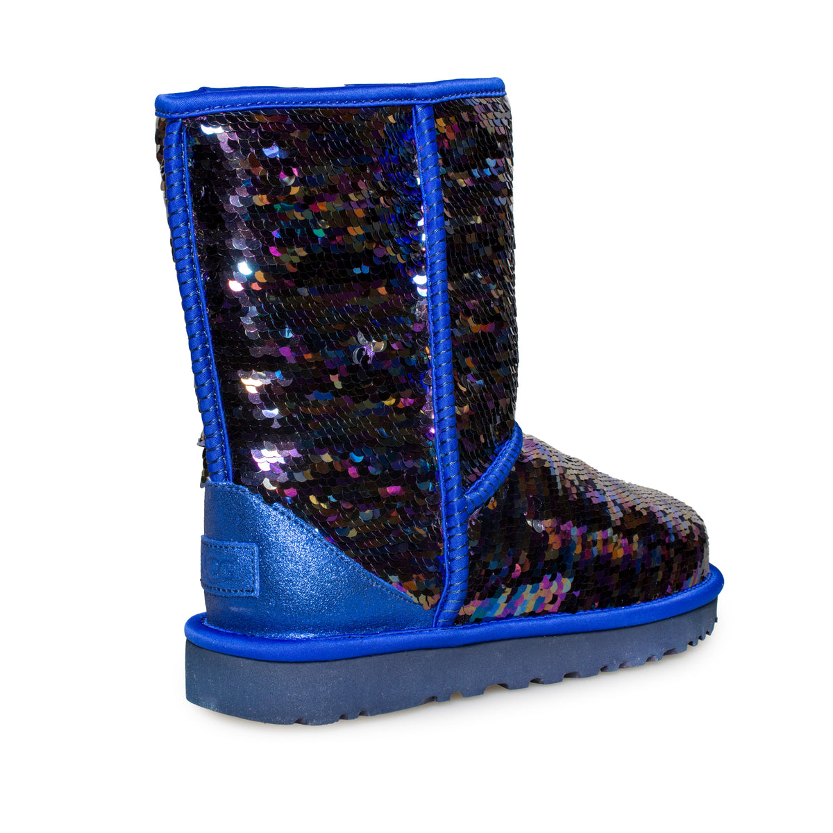 UGG Classic Short Sequin Navy Tonal Boots - Women's – MyCozyBoots