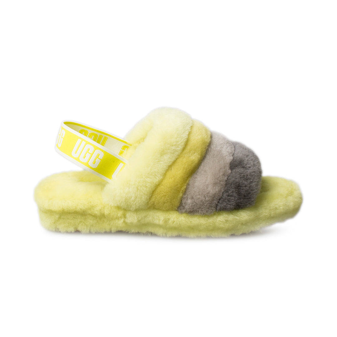 UGG Fluff Yeah Slide Sulfur Multi Slippers Women s