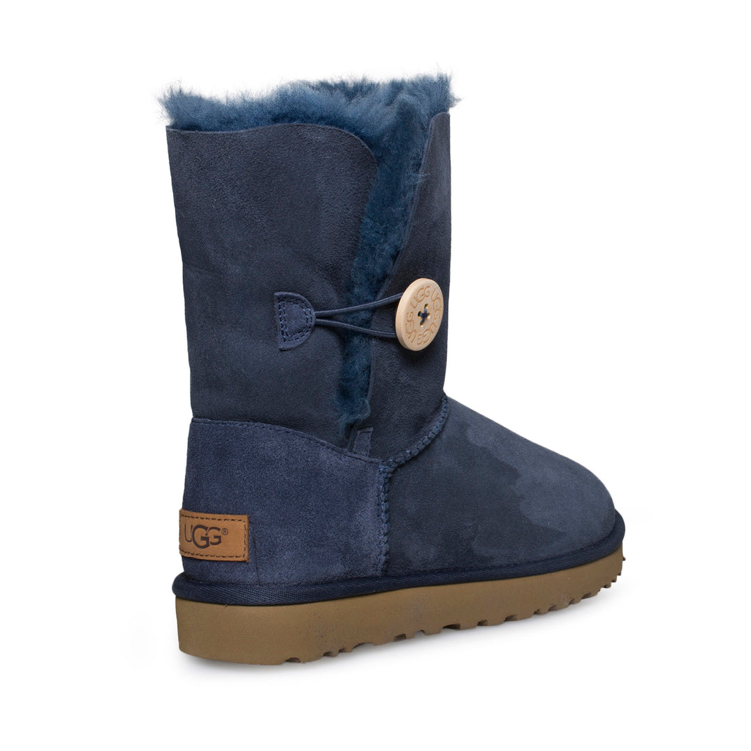 UGG Bailey Button II Navy Boots - Women display picture 1