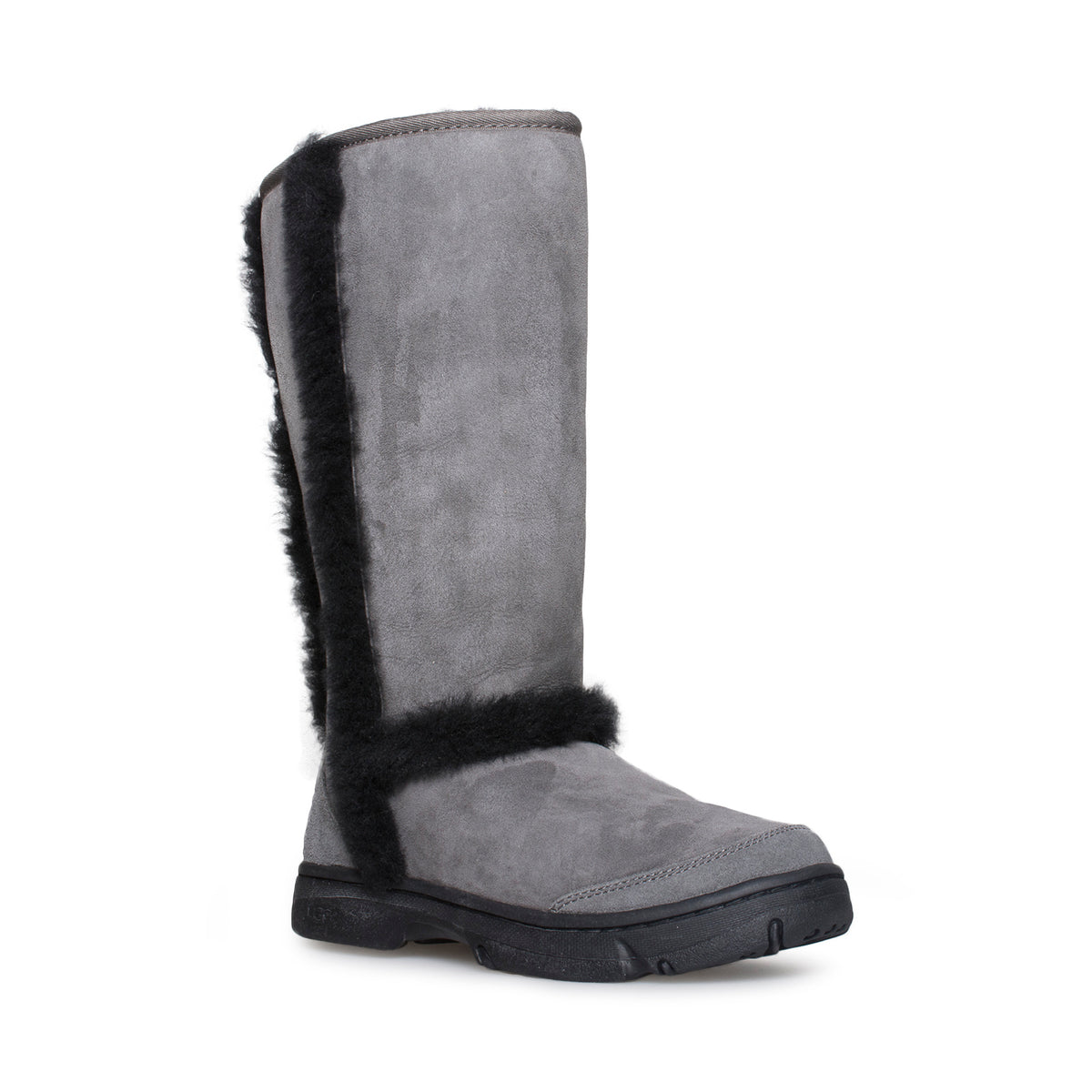 UGG Sunburst Tall Grey Boots - Women's – MyCozyBoots