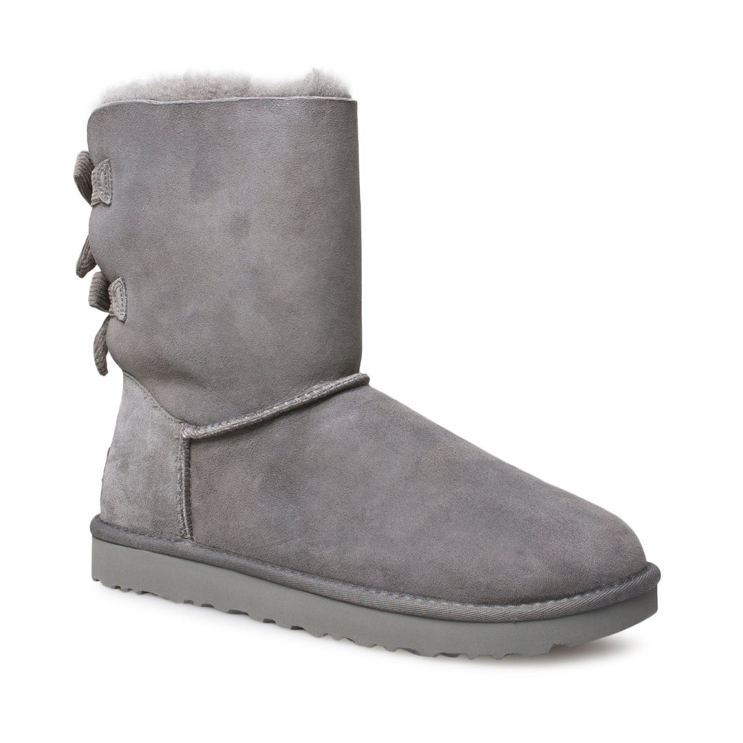 アグUGG W BAILEY BOW CORDUROY グレー 7 24cm UGG Bailey Bow Corduroy Grey Boots - Women's – MyCozyBoots