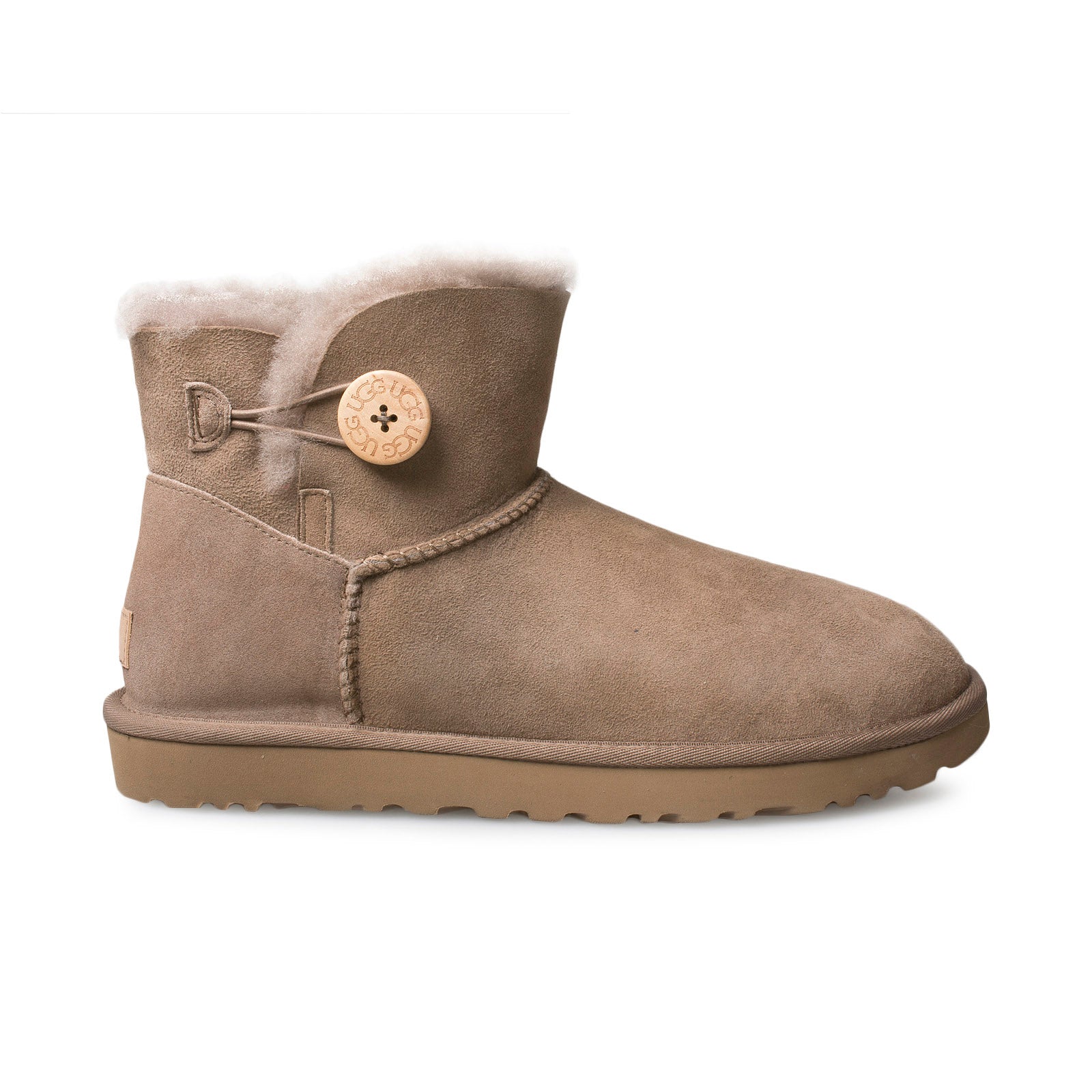 Brown Ugg Mini Caribou Suede WMNS) UGG Classic Mini II 'Boot