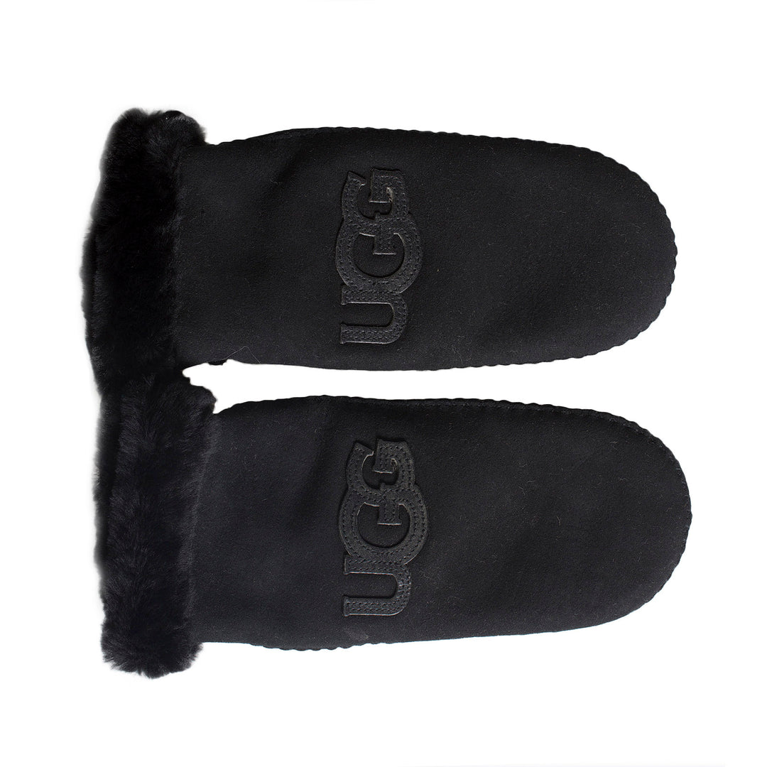 ugg handschuhe fäustlinge UGG Logo Black Mittens – MyCozyBoots