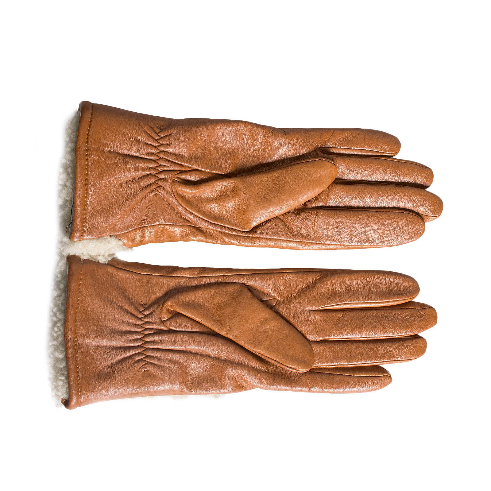 ugg handschuhe chestnut UGG Women's Asymmetrical Smart Curly Glove Sheepskin In Chestnut, Size S