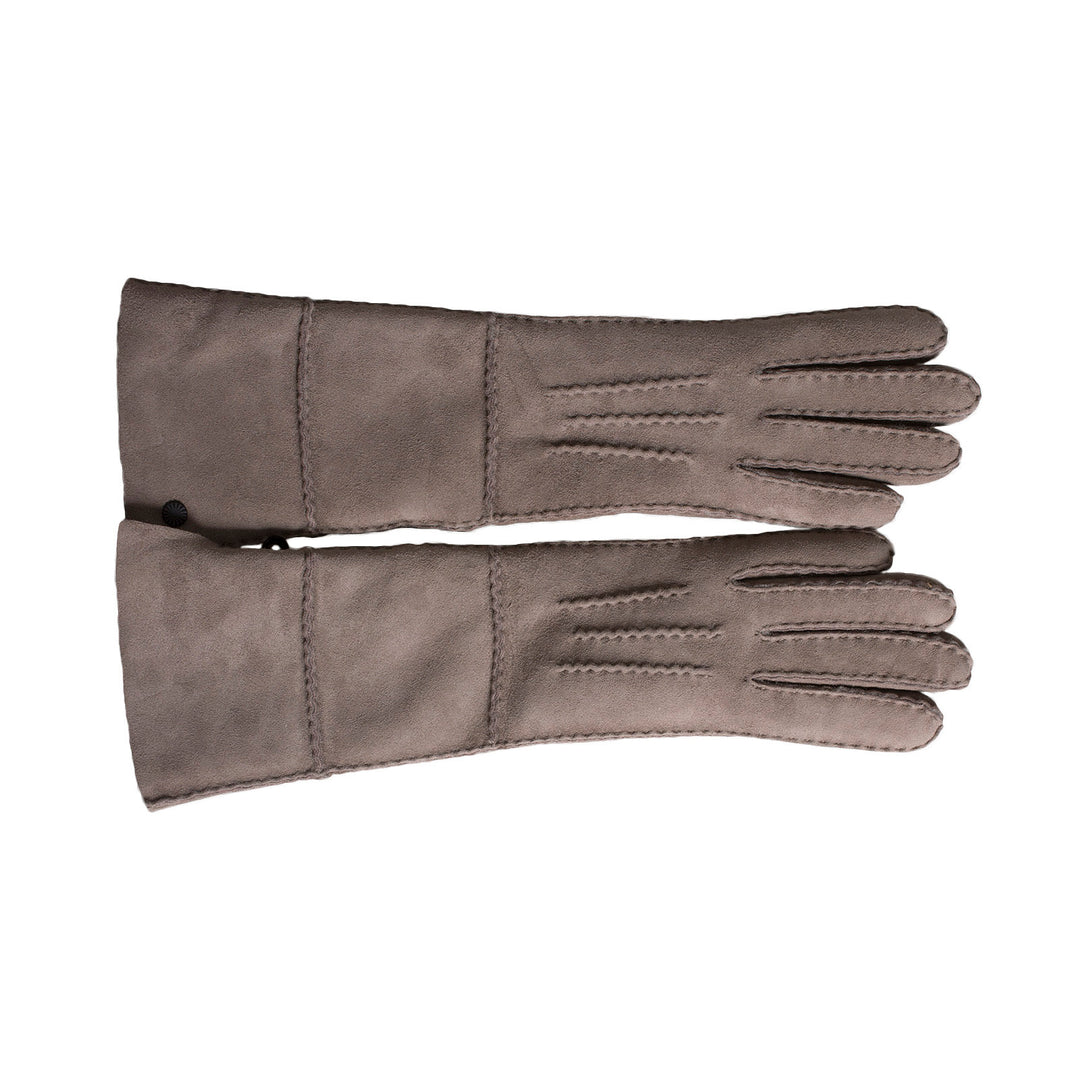 UGG Sz L Classic Perforated Genuine Shearling Warm Gloves Stormy Grey $155 UGG Australia Shearling Gray Gloves & Mittens for Women for  main image 2