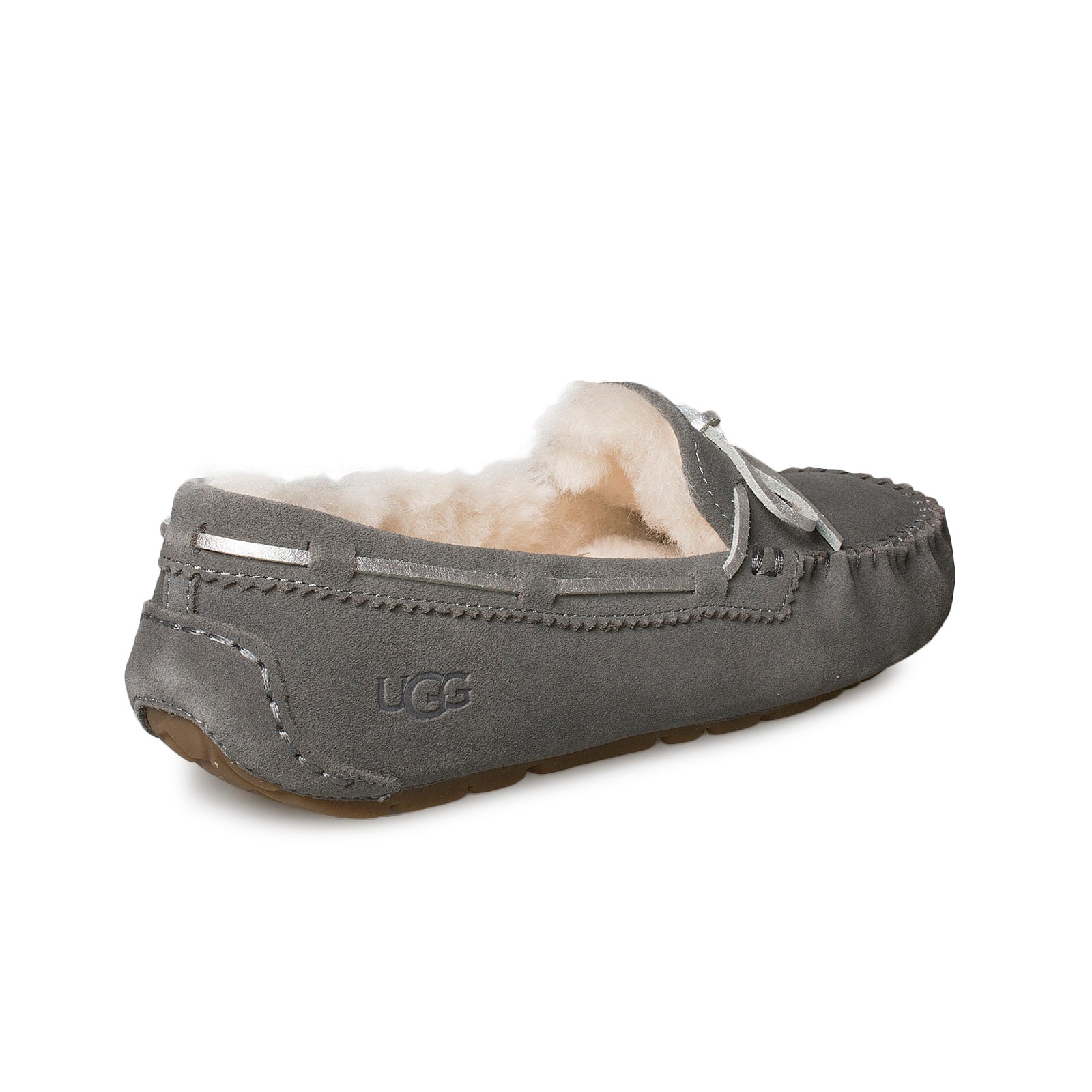 UGG Dakota Metallic II Charcoal Slippers - Women's – MyCozyBoots