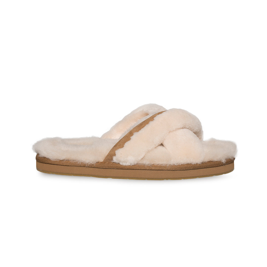 UGG Abela Natural Slippers Women s MyCozyBoots
