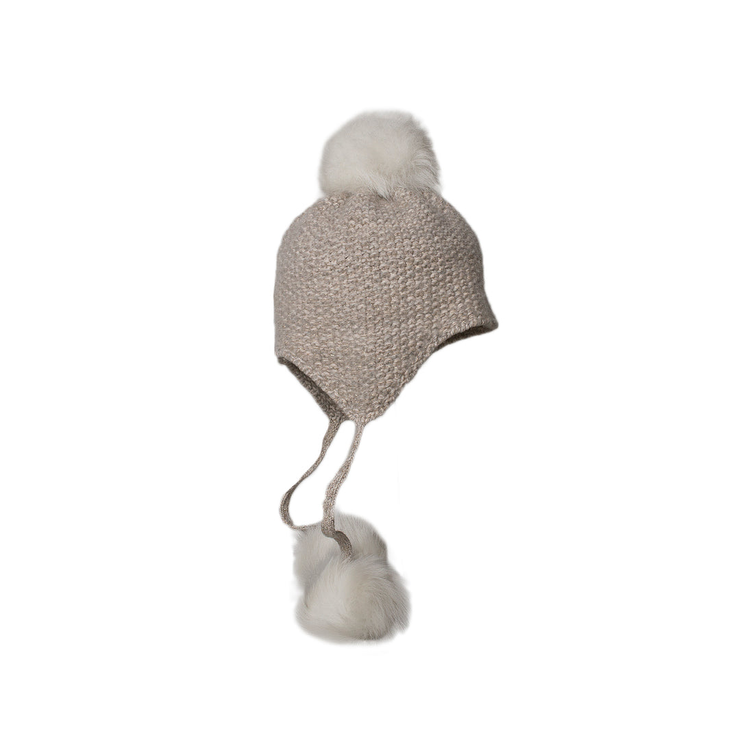 UGG Tri Pom Cashmere Oatmeal Heather Hat - Women display picture 1