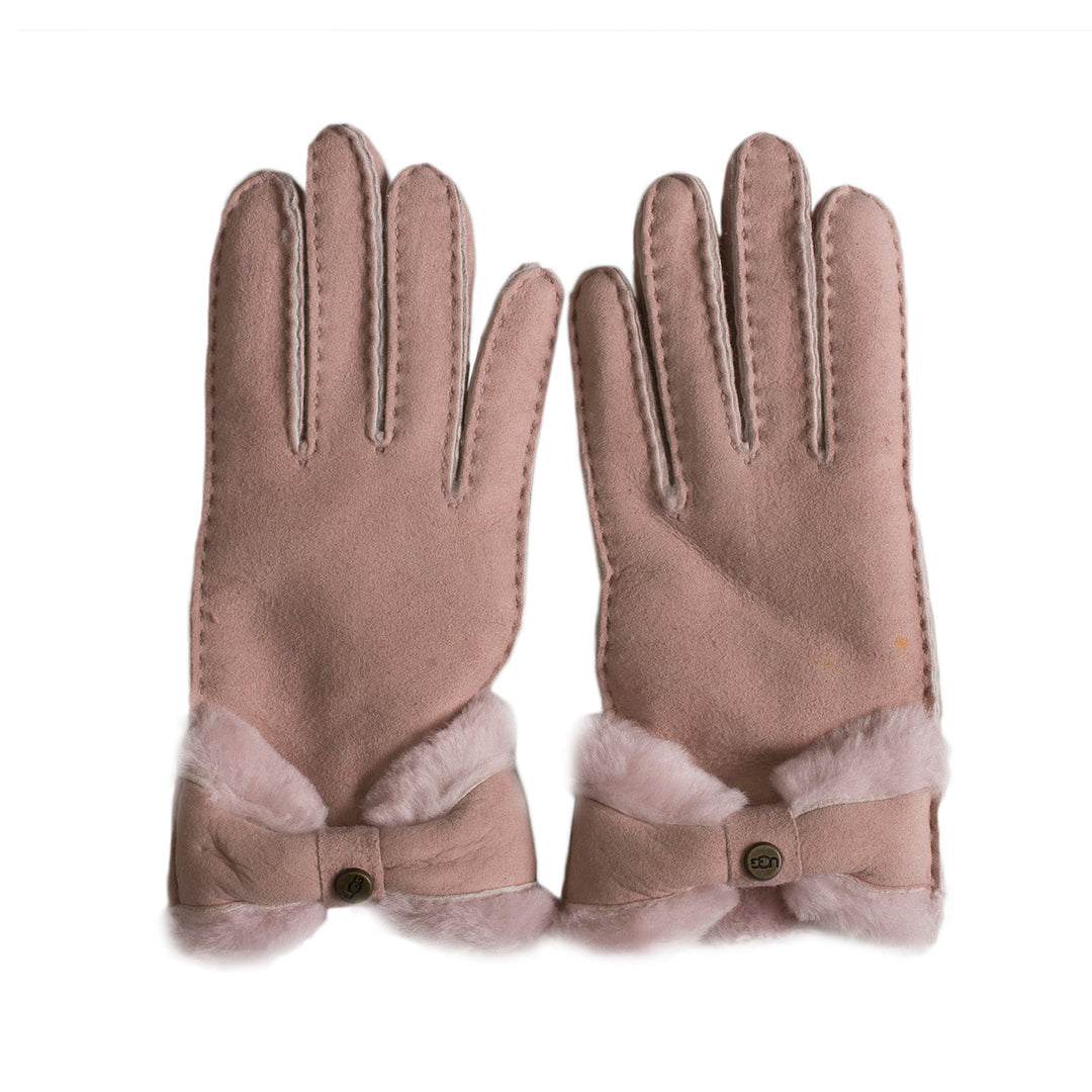 UGG アグ　SHEEPSKIN TURNED BOW GLOVE Sサイズ UGG® 公式【 シープスキン ターン ボウ グローブ|Sheepskin Turned Bow