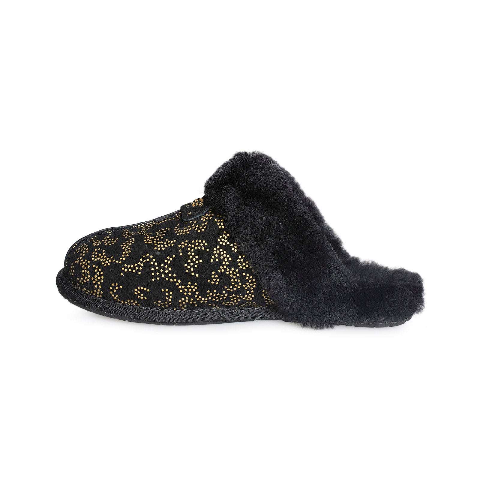 UGG, Shoes, Brand New Womens Ugg Scuffette Ii Metallic Conifer Black Slip  On Slippers