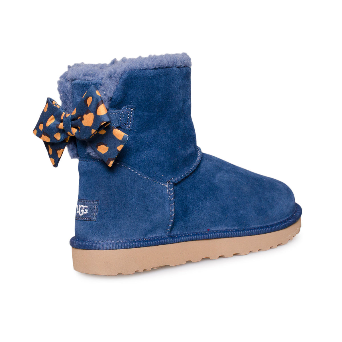 UGG Mini Bailey Bow Retro Spots Ocean Boots - Women's – MyCozyBoots