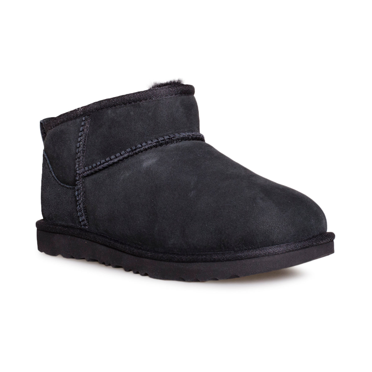 UGG Classic Ultra Mini Black Boots - Youth – MyCozyBoots