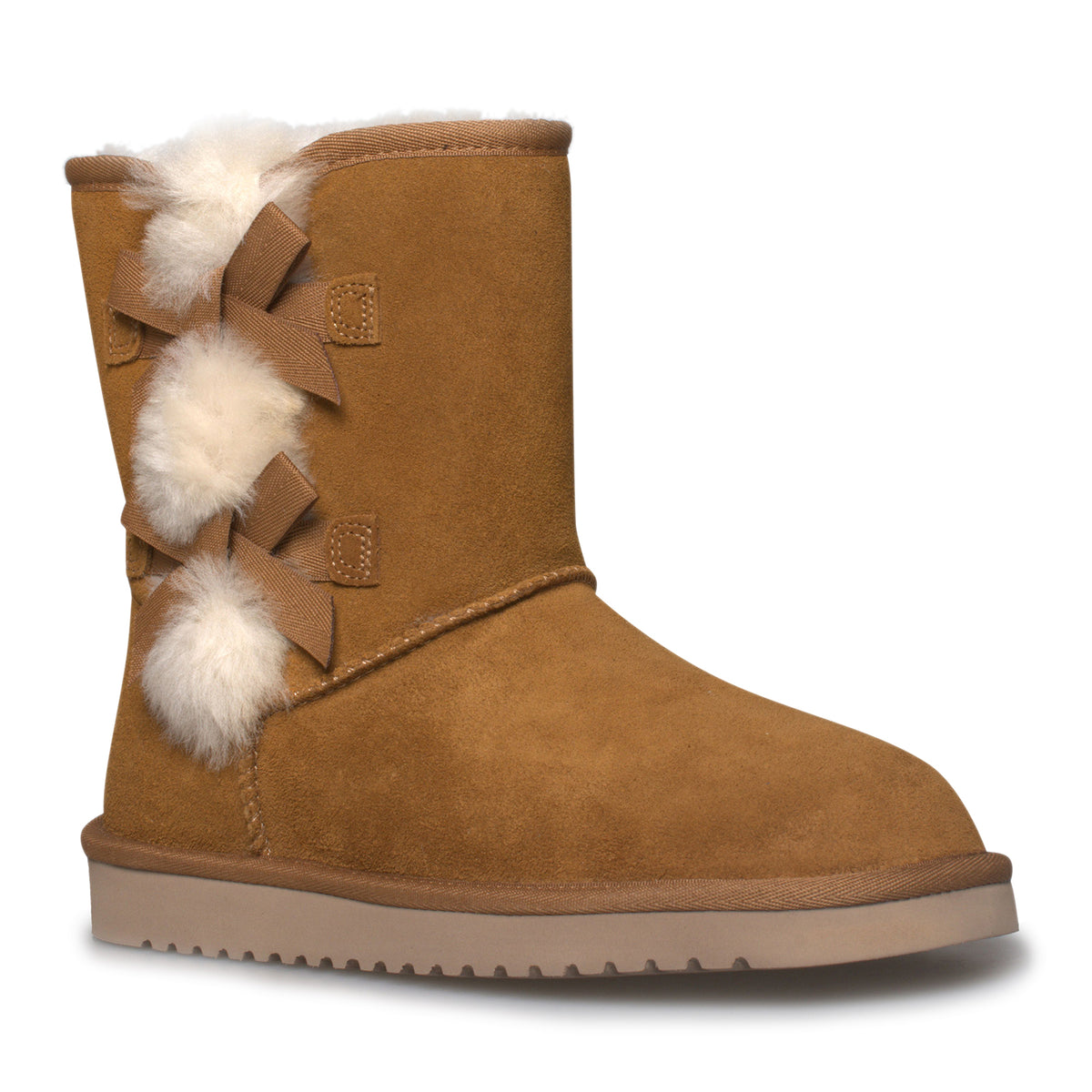 Koolaburra By UGG Victoria Short Chestnut Boots - Women's – MyCozyBoots