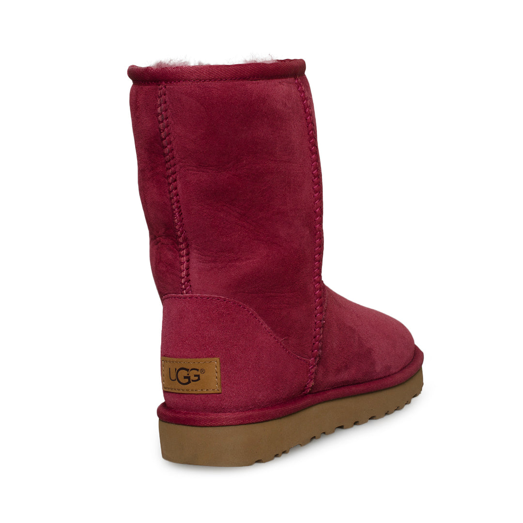 UGG Classic Short Burgundy Boots MyCozyBoots