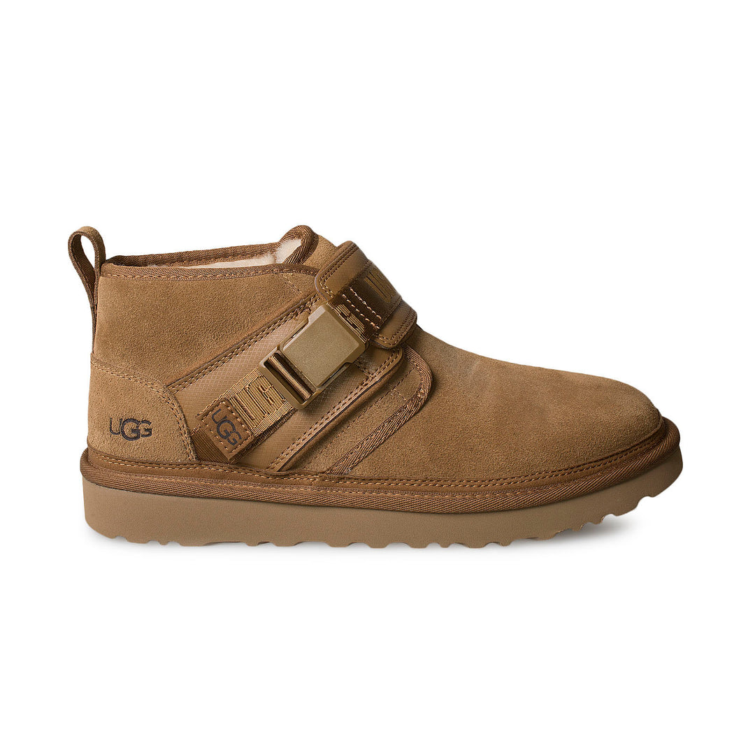 NEW UGG men\'s neumel snapback boot in chesnut UGG CHESTNUT NEUMEL SNAPBACK SUEDE/ WOOL ANKLE BOOTS, MEN US  main image 2