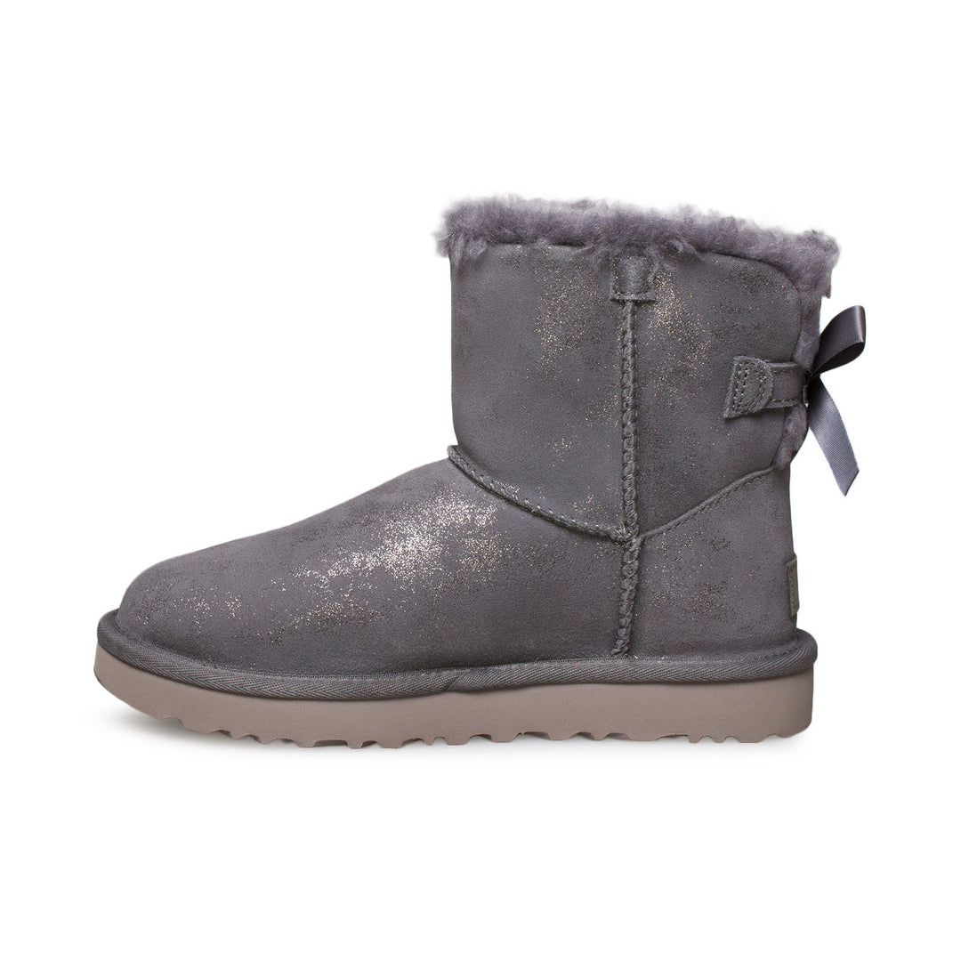 ☆【UGG】☆UGG W Mini Bailey Bow ll Shimmer☆Nightfall☆ UGG Mini Bailey Bow II Shimmer Nightfall Boots - Women's