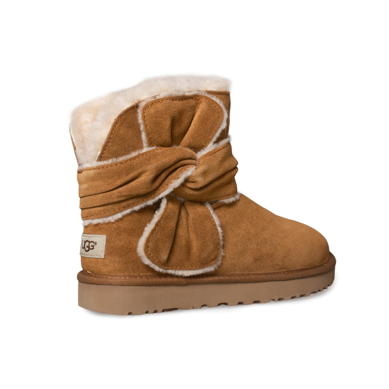 Ugg mini bow sale spill seam bootie