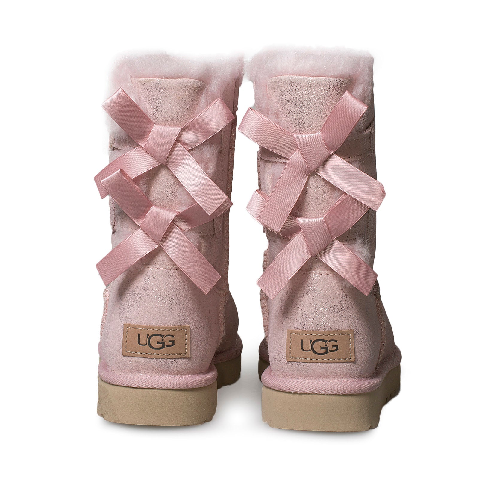UGG Bailey Bow II Shimmer Pink Cloud Boots - Women's – MyCozyBoots