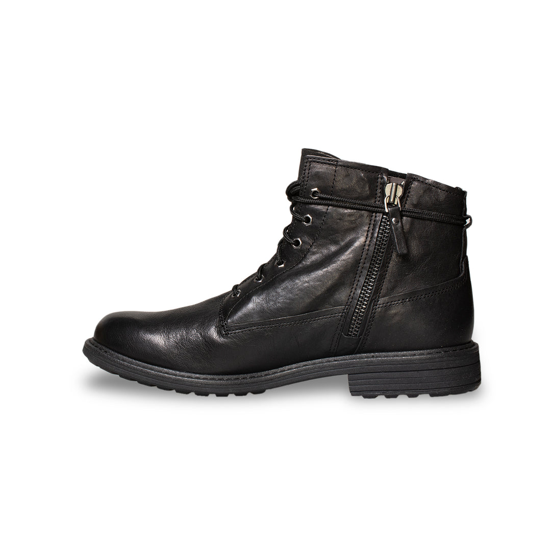 UGG Morrison Lace-up Black Boots - Men display picture 1