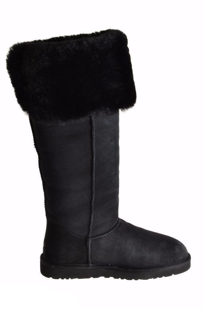 UGG Over The Knee Bailey Button Black Boots - Women's UGG Over The Knee Bailey Button Black Boots - Women's