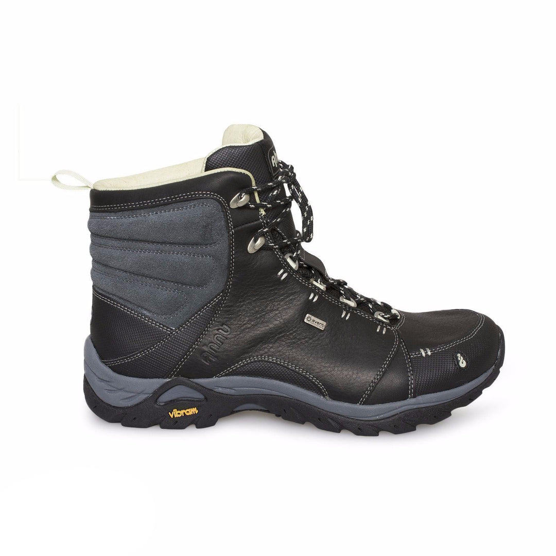 AHNU MONTARA BLACK WP HIKING BOOTS MyCozyBoots