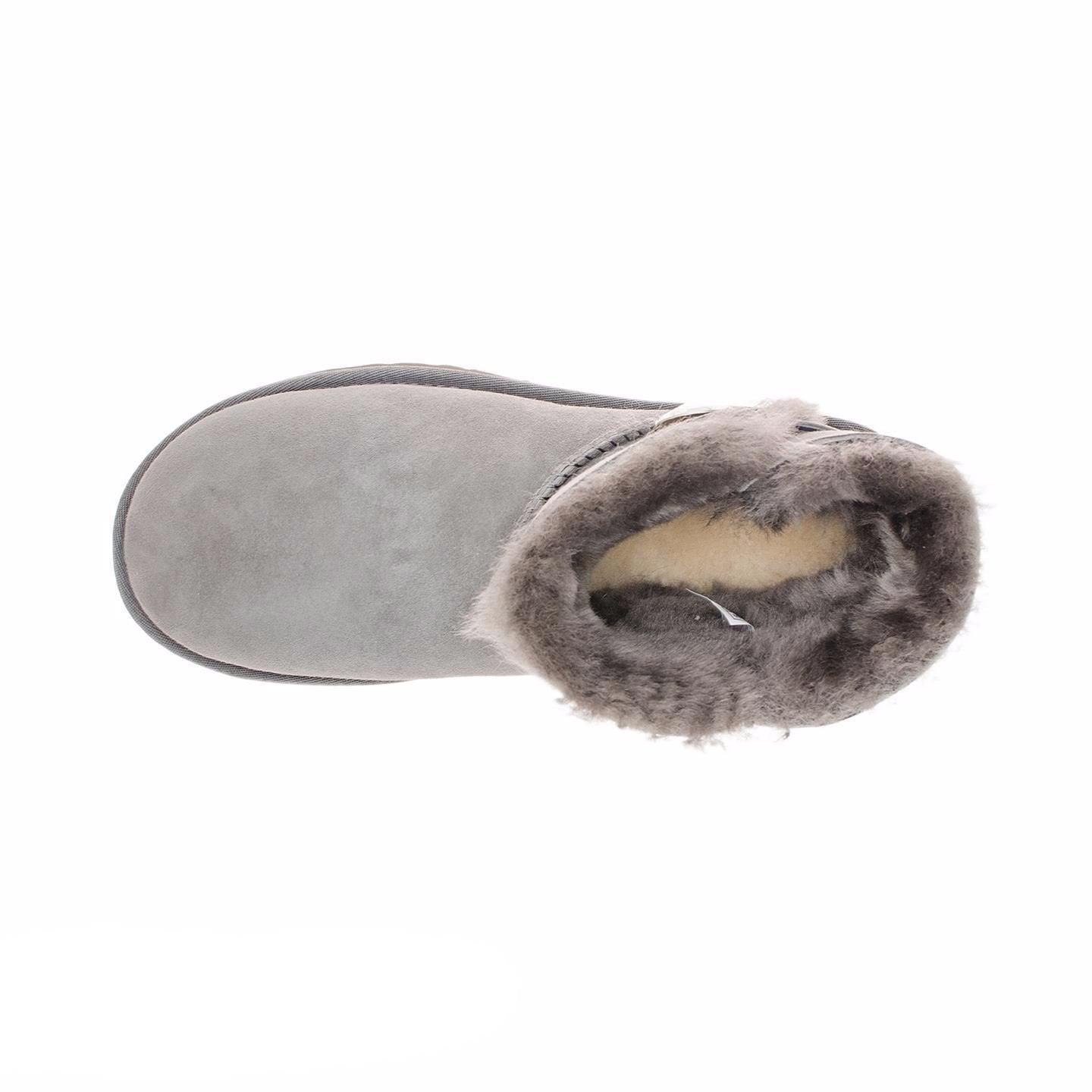 UGG Mini Bailey Button Bling Grey Boots – MyCozyBoots