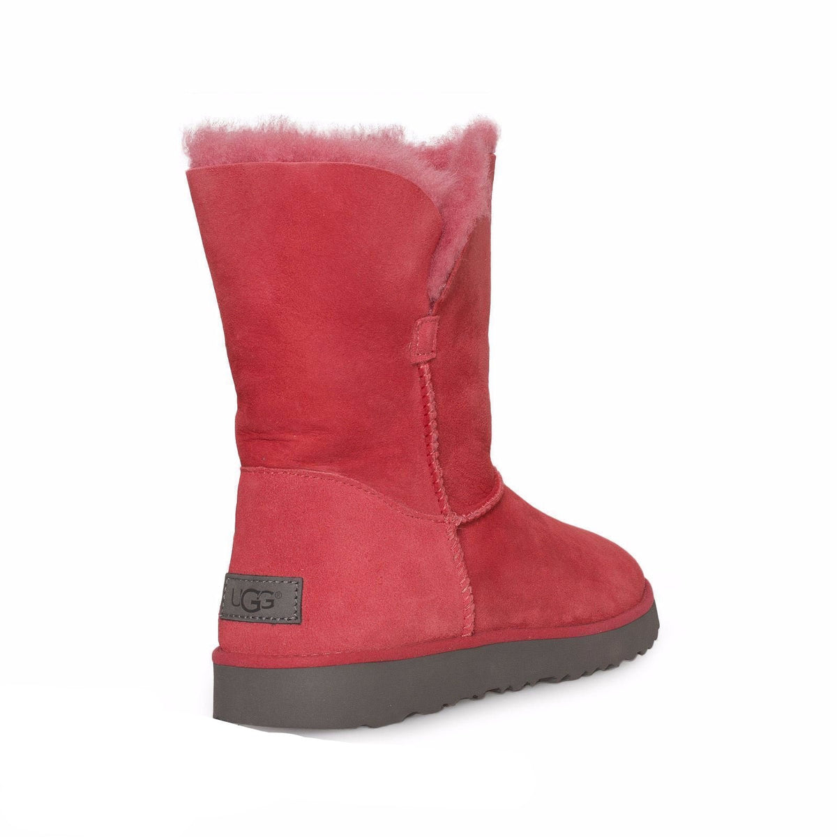 UGG Classic Cuff Short Lipstick Red Boots – MyCozyBoots