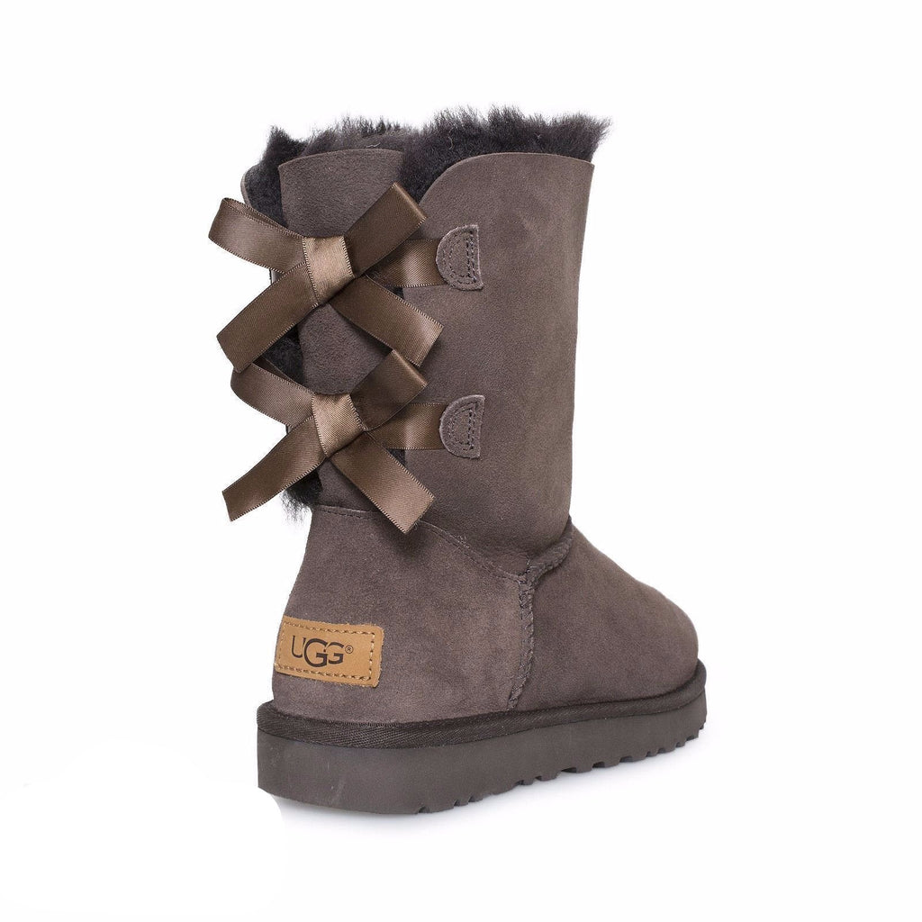 Tall Boots Boots Grey Bailey Bow Uggs UGG Bailey Bow II Chocolate
