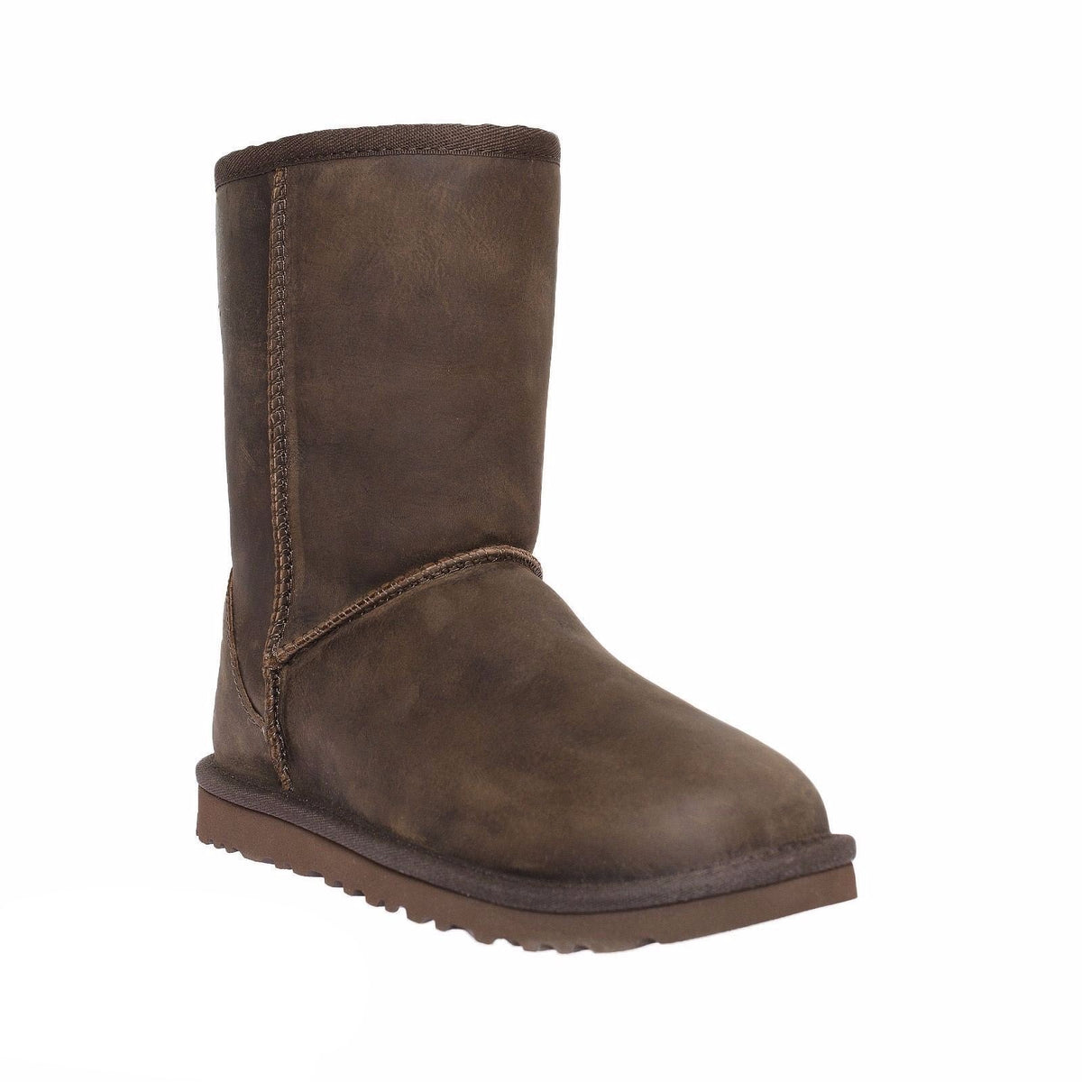 UGG Classic Short Leather Brownstone Boots – MyCozyBoots