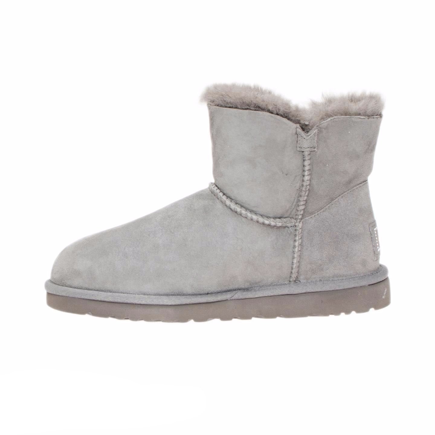 UGG Mini Bailey Button Bling Grey Boots – MyCozyBoots