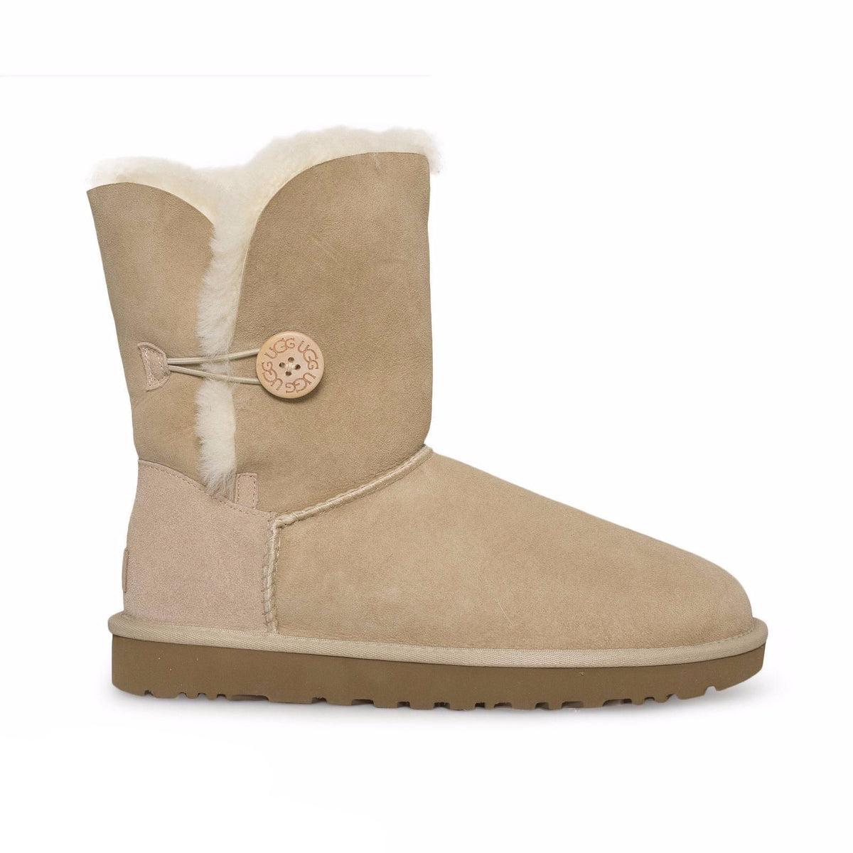 UGG Bailey Button Sand Boots – MyCozyBoots