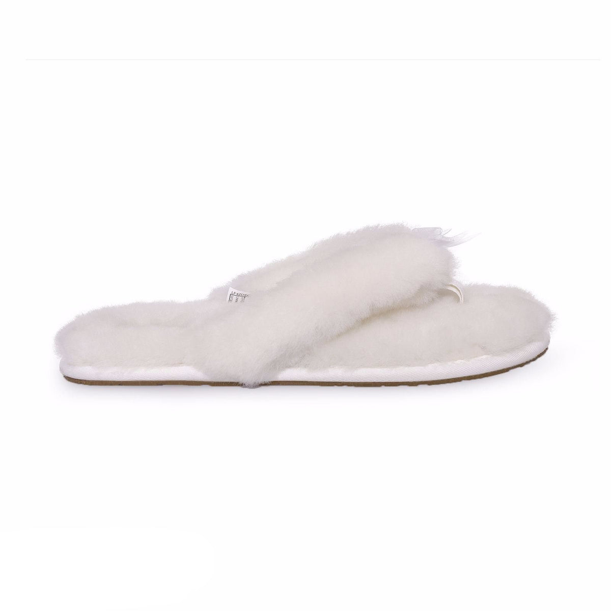 UGG Fluff Flip Flop II White Slippers – MyCozyBoots