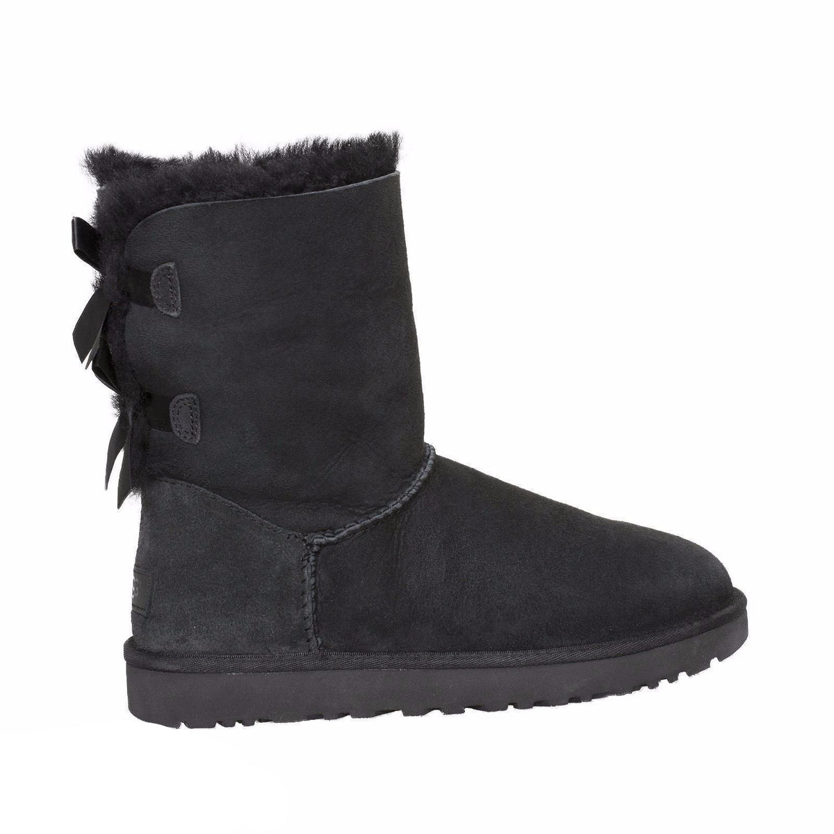 UGG Bailey Bow Black Boots – MyCozyBoots