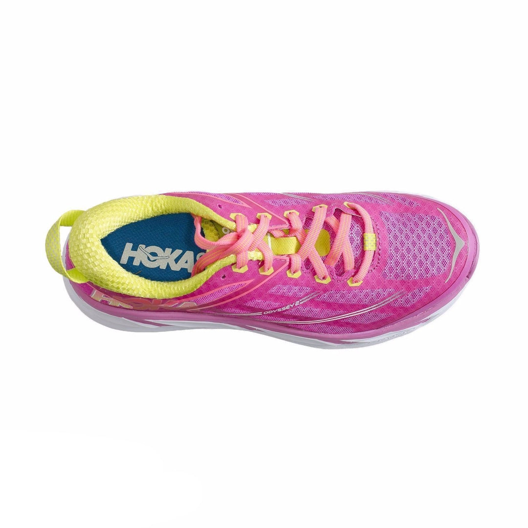 Hoka One One Odyssey 2 Fushia Neon Coral Running Shoes MyCozyBoots