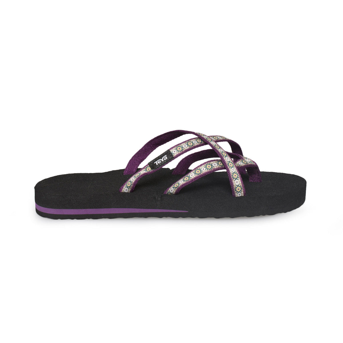 Teva Olowahu Lola Dark Purple Flip Flops – MyCozyBoots