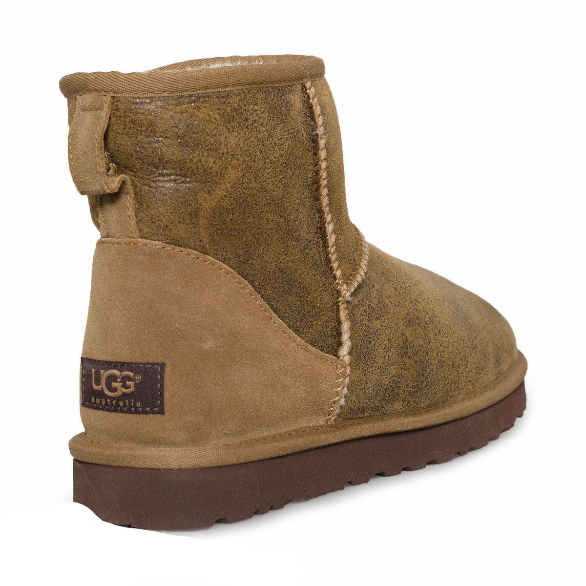 UGG Classic Mini Bomber Leather Chestnut Boots – MyCozyBoots