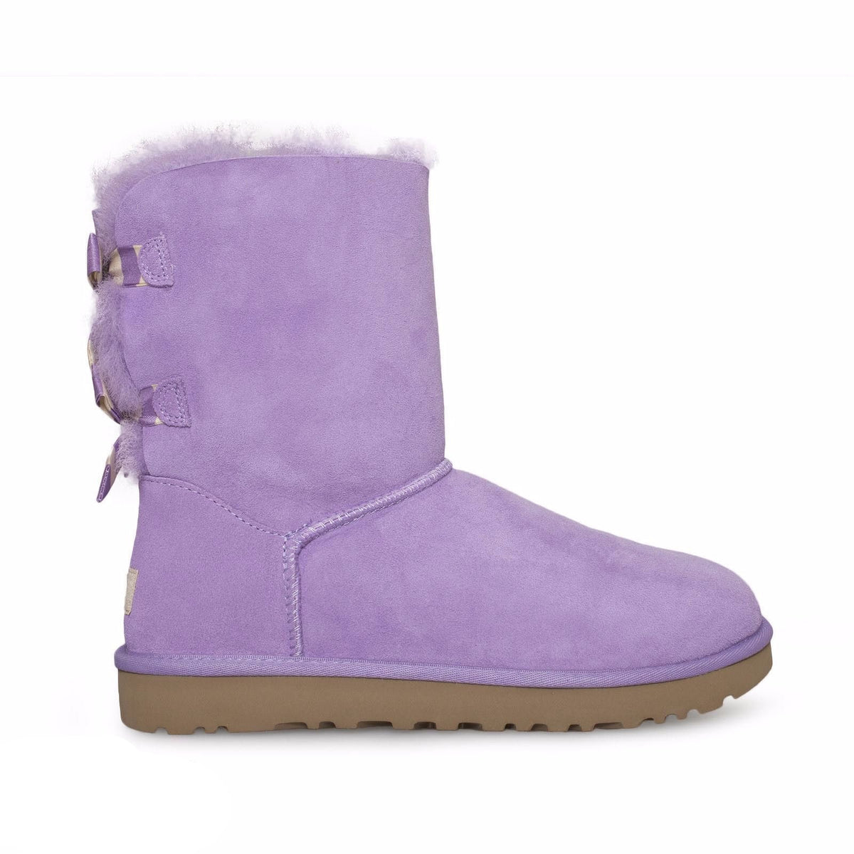 UGG Bailey Bow Stripe Lavender Boots – MyCozyBoots