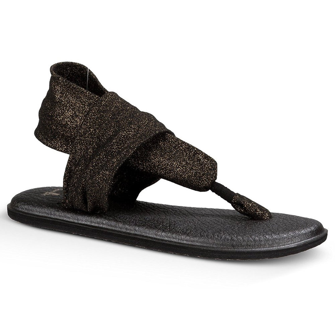 Sanuk Women's Yoga Sling Knitsters Black Sandals Women's